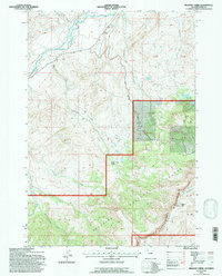 Download a high-resolution, GPS-compatible USGS topo map for Belknap Creek, WY (1997 edition)