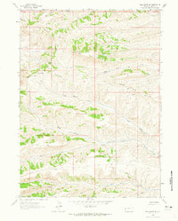 Download a high-resolution, GPS-compatible USGS topo map for Bell Butte NE, WY (1965 edition)