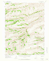 Download a high-resolution, GPS-compatible USGS topo map for Bell Butte, WY (1965 edition)