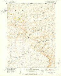 Download a high-resolution, GPS-compatible USGS topo map for Benton Basin NE, WY (1953 edition)