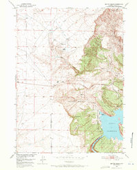 Download a high-resolution, GPS-compatible USGS topo map for Benton Basin, WY (1971 edition)