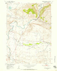 Download a high-resolution, GPS-compatible USGS topo map for Bessemer Mountain, WY (1958 edition)