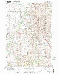 Download a high-resolution, GPS-compatible USGS topo map for Big Horn, WY (1978 edition)