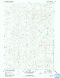 Download a high-resolution, GPS-compatible USGS topo map for Bill 4 SW, WY (1991 edition)