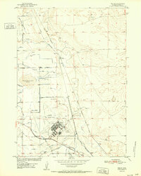 Download a high-resolution, GPS-compatible USGS topo map for Bishop, WY (1952 edition)