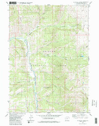Download a high-resolution, GPS-compatible USGS topo map for Blind Bull Creek, WY (1980 edition)