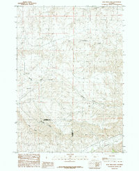 Download a high-resolution, GPS-compatible USGS topo map for Blue Mesa East, WY (1985 edition)