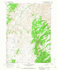 Download a high-resolution, GPS-compatible USGS topo map for Blue Nose Creek, WY (1968 edition)