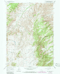 Download a high-resolution, GPS-compatible USGS topo map for Blue Nose Creek, WY (1985 edition)