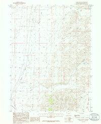 preview thumbnail of historical topo map of Sweetwater County, WY in 1986