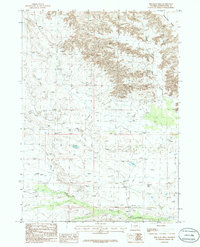 preview thumbnail of historical topo map of Sweetwater County, WY in 1986