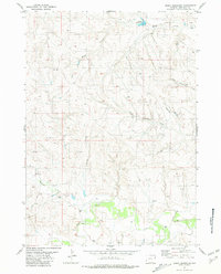 Download a high-resolution, GPS-compatible USGS topo map for Boggy Reservoir, WY (1981 edition)
