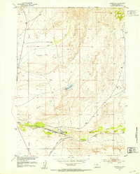 Download a high-resolution, GPS-compatible USGS topo map for Bonneville, WY (1953 edition)