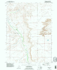 Download a high-resolution, GPS-compatible USGS topo map for Bordeaux, WY (1995 edition)
