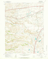 Download a high-resolution, GPS-compatible USGS topo map for Borie, WY (1963 edition)