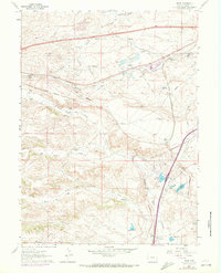 Download a high-resolution, GPS-compatible USGS topo map for Borie, WY (1972 edition)