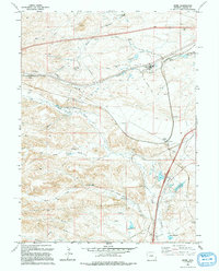 Download a high-resolution, GPS-compatible USGS topo map for Borie, WY (1994 edition)