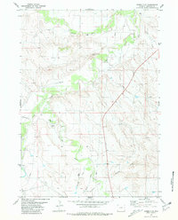 Download a high-resolution, GPS-compatible USGS topo map for Bowen Flat, WY (1981 edition)