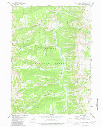 Download a high-resolution, GPS-compatible USGS topo map for Box Canyon Creek, WY (1980 edition)