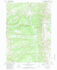 Download a high-resolution, GPS-compatible USGS topo map for Box Canyon Creek, WY (1984 edition)