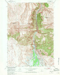 Download a high-resolution, GPS-compatible USGS topo map for Boysen, WY (1971 edition)