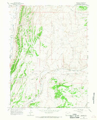 Download a high-resolution, GPS-compatible USGS topo map for Bridger, WY (1968 edition)