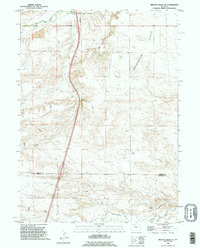 Download a high-resolution, GPS-compatible USGS topo map for Bristol Ridge NE, WY (1995 edition)