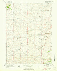 Download a high-resolution, GPS-compatible USGS topo map for Bristol Ridge, WY (1964 edition)