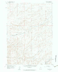 Download a high-resolution, GPS-compatible USGS topo map for Broad Mesa, WY (1984 edition)