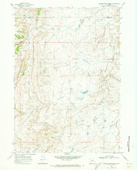 Download a high-resolution, GPS-compatible USGS topo map for Broken Horn Creek, WY (1973 edition)