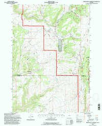 Download a high-resolution, GPS-compatible USGS topo map for Brokenback Narrows, WY (1997 edition)