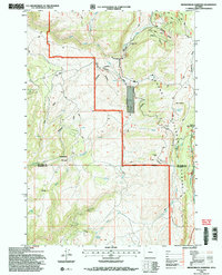 Download a high-resolution, GPS-compatible USGS topo map for Brokenback Narrows, WY (1997 edition)