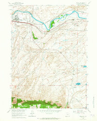 Download a high-resolution, GPS-compatible USGS topo map for Brookhurst, WY (1965 edition)
