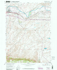Download a high-resolution, GPS-compatible USGS topo map for Brookhurst, WY (1985 edition)