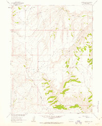 Download a high-resolution, GPS-compatible USGS topo map for Browns Hill, WY (1963 edition)