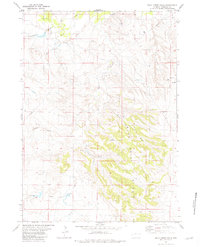 Download a high-resolution, GPS-compatible USGS topo map for Buck Creek Hills, WY (1981 edition)