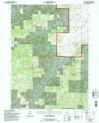 preview thumbnail of historical topo map of Converse County, WY in 1992