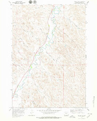 preview thumbnail of historical topo map of Johnson County, WY in 1970