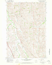Download a high-resolution, GPS-compatible USGS topo map for Buffalo Run Creek, WY (1971 edition)