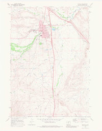 preview thumbnail of historical topo map of Buffalo, WY in 1970