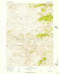 Download a high-resolution, GPS-compatible USGS topo map for Bull Camp Peak, WY (1957 edition)