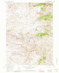 Download a high-resolution, GPS-compatible USGS topo map for Bull Camp Peak, WY (1982 edition)