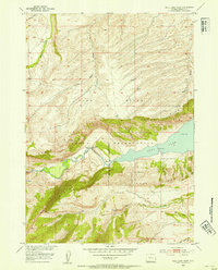 Download a high-resolution, GPS-compatible USGS topo map for Bull Lake West, WY (1954 edition)