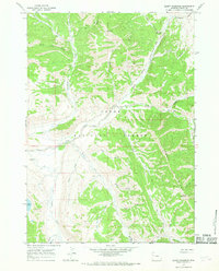 Download a high-resolution, GPS-compatible USGS topo map for Burnt Mountain, WY (1968 edition)