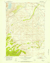 Download a high-resolution, GPS-compatible USGS topo map for Burris, WY (1954 edition)