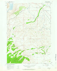 Download a high-resolution, GPS-compatible USGS topo map for Burris, WY (1964 edition)