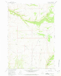 Download a high-resolution, GPS-compatible USGS topo map for Bush Butte, WY (1975 edition)