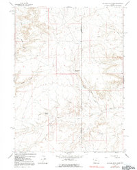 Download a high-resolution, GPS-compatible USGS topo map for Butcher Knife Draw, WY (1992 edition)