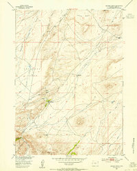 Download a high-resolution, GPS-compatible USGS topo map for Buzzard Ranch, WY (1955 edition)