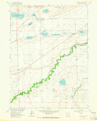 Download a high-resolution, GPS-compatible USGS topo map for Caldwell Lake, WY (1965 edition)